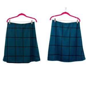 Renee C Zuma knit plaid skirt (M)